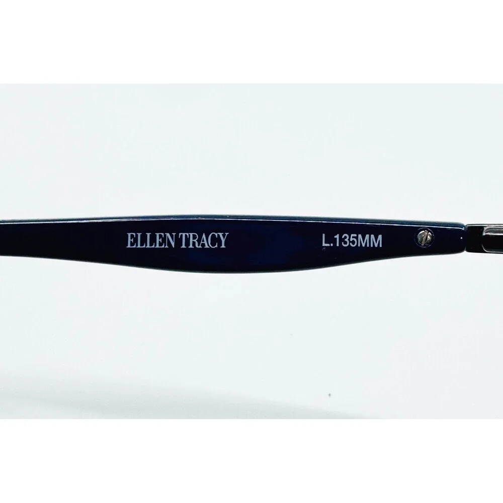 Ellen Tracy Eyeglasses Womens Blue Multi Lombardia 51-16-135 Cat Eye Frames